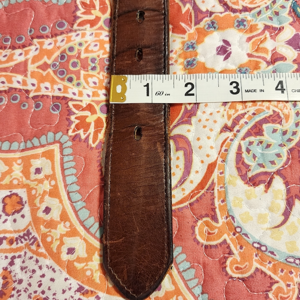 3-D Belt Company Western Boho Leather Belt Size Medium - Picture 11 of 11